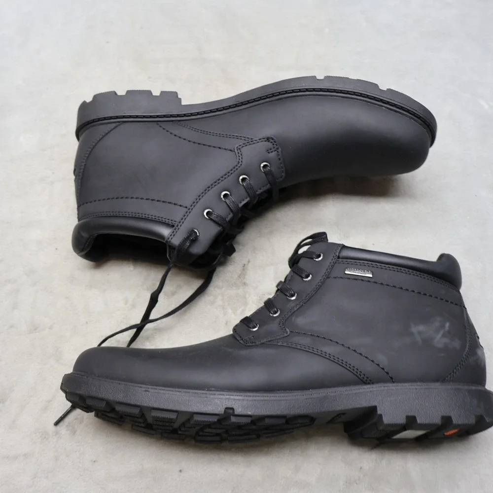 Rockport Mens 13M Chukka Boots Black Storm Surge Slip  display picture 3
